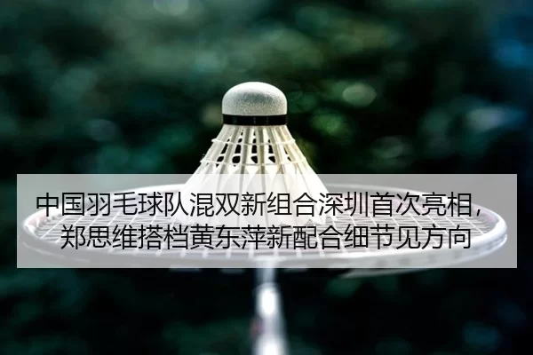中国羽毛球队混双新组合深圳首次亮相，郑思维搭档黄东萍新配合细节见方向